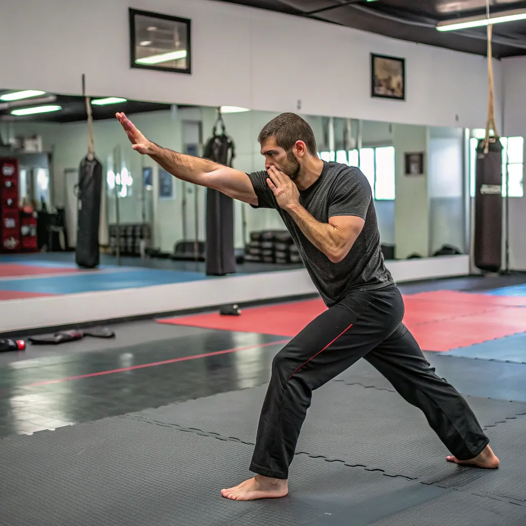 James training for self-defense